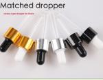 5ml Black Glass Dropper Bottle OEM 15 Ml Amber Glass Bottles