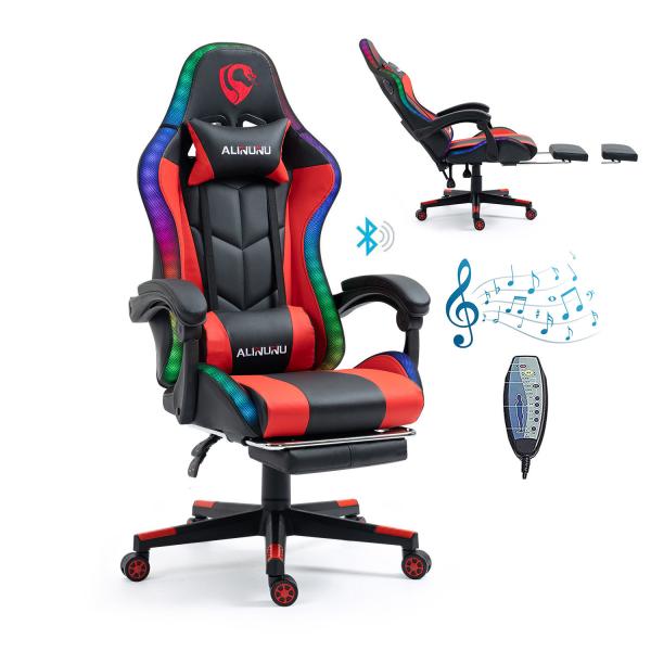 Get the Ultimate Gaming Experience with this Leather RGB Racing Computer Gaming
