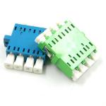 10G Quad Card Lock Plug Lc Fiber Adapter For Telecommunication