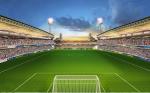 PE 35mm 3/8'' Artificial Turf Grass 21000 Dtex UV Resistant