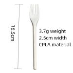 Disposable CPLA Fork Spoon Knife Plastic Cutlery Set With Napkin