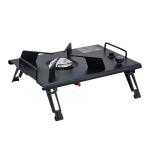 Portable Charcoal BBQ Grill 2 Side Shelves and Customized Outdoor BBQ Equipment