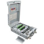 SM / MM Fiber Optic Splitter Box Light Grey 1x8 PLC Splitter