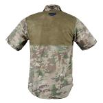 Plain Dyed Men's Plus Size Cargo Shirt Short Sleeve for Summer Fashion Fall