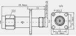 IEC 60169-17 Design Standard Straight TNC Male to Female RF Adapter Coaxial