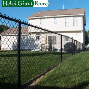 Wholesale Iron Galvanized Tube 6 Ft Chain Link Fence Black Powder Coated from china suppliers