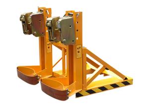 Wholesale DG850BE Heavy Duty Forklift Mounted Drum Handlers Double Eager Grip Type Forklift Mounted Drum Handler Capacity 360KgX2 from china suppliers