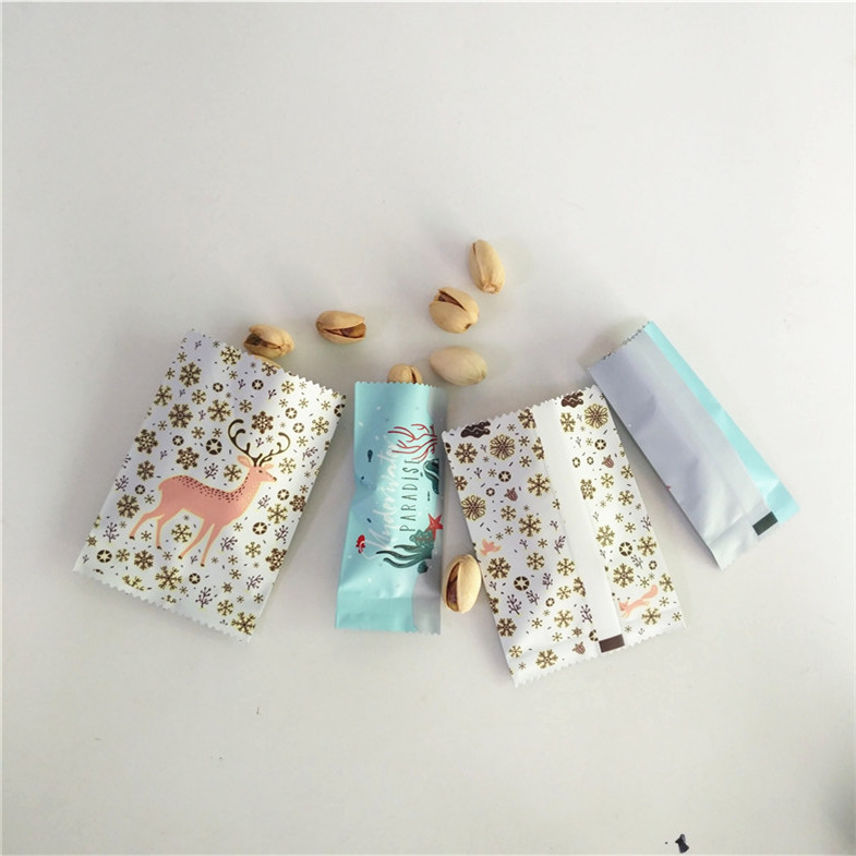 Small Empty Sugar Coffee Protein Powder Sachet Back Side Sealed Packaging Bag for Cookies