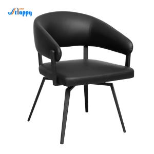 Wholesale Black Leather Modern Swivel Chair Easy To Clean With Iron Base Dc-7531 from china suppliers