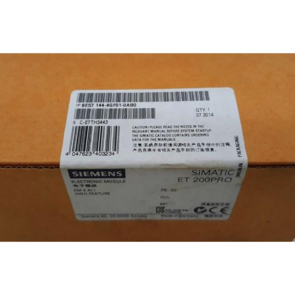 SIEMENS 6ES7144-4GF01-0AB0 SIMATIC DP, ELECTRONIC MODULE FOR ET 200 PRO 4 AI I