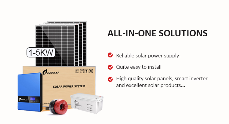 Complete Off-grid Home Solar System 3kw 5kw 8kw 10kw with Output Frequency of 50/60HZ