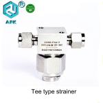 High Pressure Stainless Steel T Strainer Poppet 2μM~40μM
