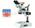 Trinocular Stereo Zoom Microscope Magnification 65X Long Working Distance 110mm