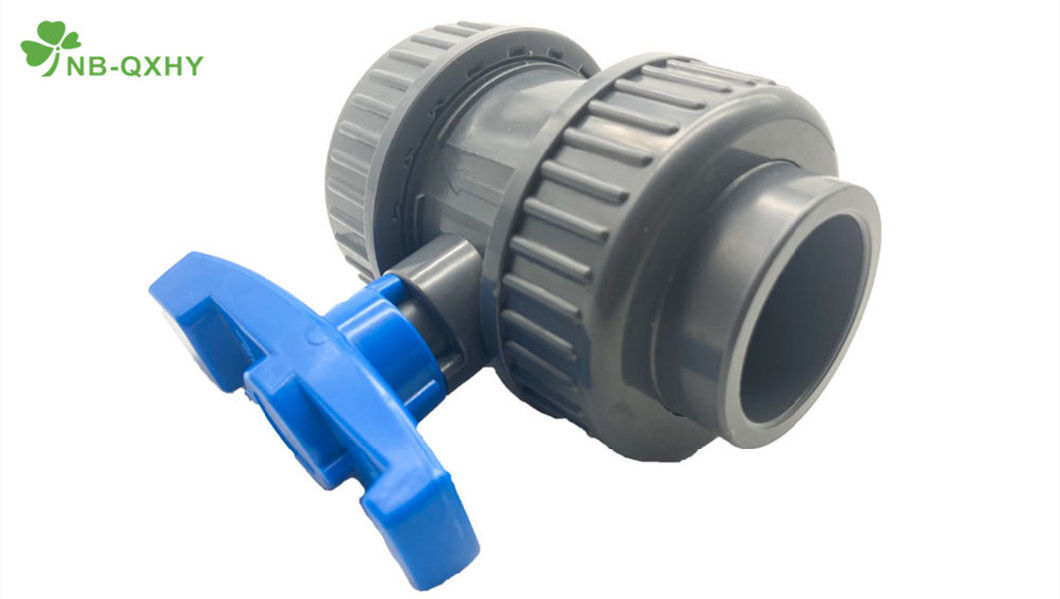 Nb-Qxhy Hot Selling 1/2&quot;-4&quot; CPVC PVC Plastic Single/Double Union Ball Valve