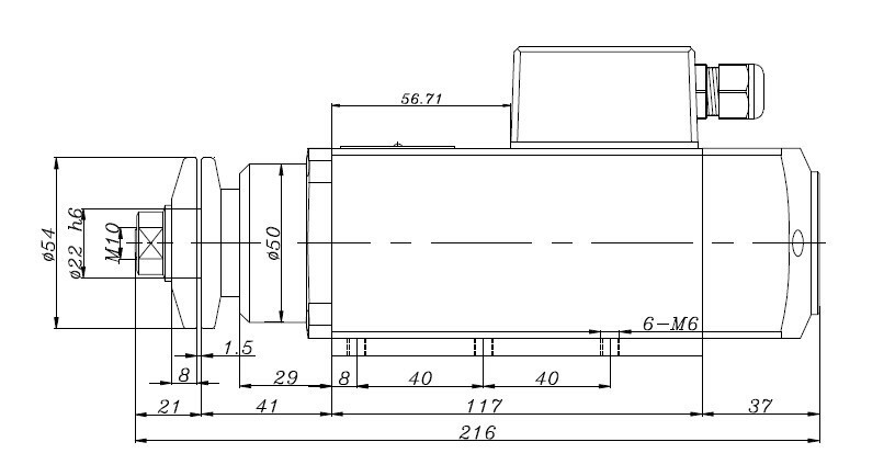 High speed motor of edge banding machine ,Trimming / End cutting / Pre-milling / Hogging / Corner round trimming