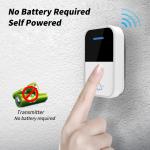 Low Power Tuya Video Doorbell 180° Night Vision Remote Control Doorbell