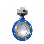 Gas Low Load Electric Actuated Butterfly Valve DIN Standard Single Eccentric