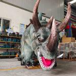 Realistic Large Rhino Animatronic Animal Scooter for Amusement Park