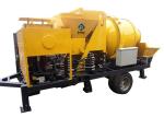 Remote Control Diesel Concrete Pump Mobile , Truck Mounted Cement Mixer Pump