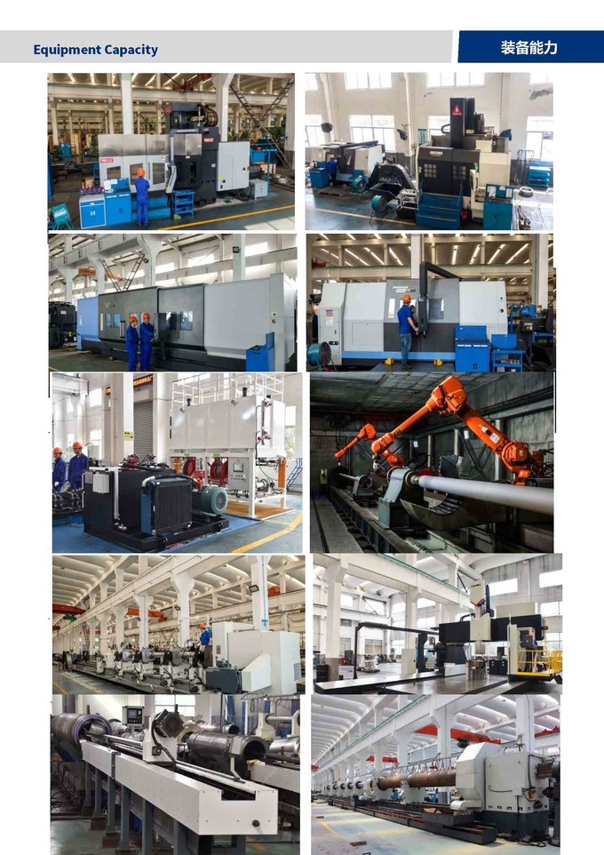 Long Stroke Electric Telescopic Hydraulic Cylinder Double Acting Custom 0