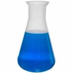 1000ml Plastic Erlenmeyer Flask With Screw Caps, 2 Pack Narrow Mouth Conical