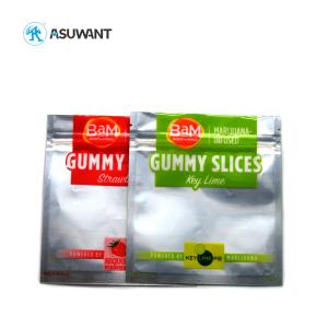 Wholesale Mylar Smell Proof Plastic Bags Aluminum Foil Stand Up Zipper Top With Window from china suppliers