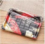 Sushi Takeaway Container Plastic Food Packaging Boxes Trays With Lid sushi