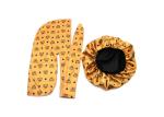 Fashion Custom Designer Bonnet Headband Headscarf Set