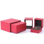 OEM Logo Paper Jewelry Box Microfleece Drawer Box For Ring And Pendant Packing
