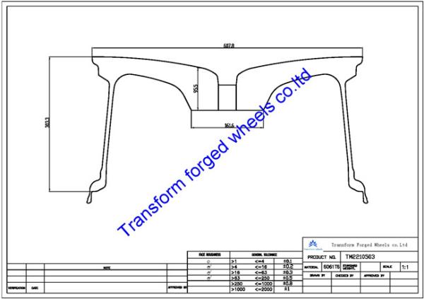 TM2210503 22X10.5 inches forged wheels monoblock wheels blanks Dimple style