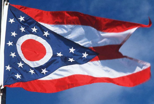 Wholesale Ohio State Flag Vibrant Color Retention Double-layer Canvas 2 Brass Grommets from china suppliers