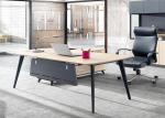 Simple Practical Modern Office Furniture , Boss Office Desk Smooth Lines Strong