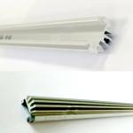 Anodized Aluminum Industrial Profile For LED Light Bar lamp Strip