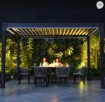 Adjustable Waterproof Retractable Roof Gazebo Aluminum Pergola With Adjustable