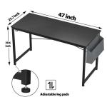 47" W X 23.8" D X 28" H Home Office Computer Table 47 Inch