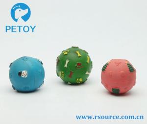 Wholesale Ball Chew Latex Pet Toys Polyester Soft Rubber Squeaky Dog Toys from china suppliers