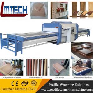 China PVC modular kitchen designs vacuum membrane press machine on sale