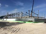 Painting Steel Building Structures For Sport Pavilion , Workshop Steel Buildings