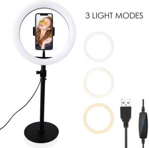 Wholesale Selfie Ring Light with Stand, Phone Holder for Makeup Live Stream Video Photography TikTok YouTube from china suppliers