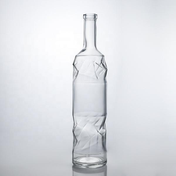 Clear Super Flint Glass Bottles 750ml for Gin Rum Whisky and Wine – Custom