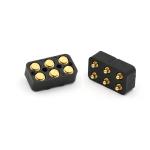 Customized Spring Loaded Connector Male And Female Pogo Pins Connector 6pin For