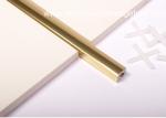 Polished Golden Listello Tile Trim , Extruded Aluminum U Profile Channel