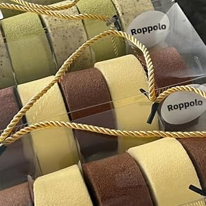 Christmas Rope Handle Clear Roll Cake Boxes - Clear