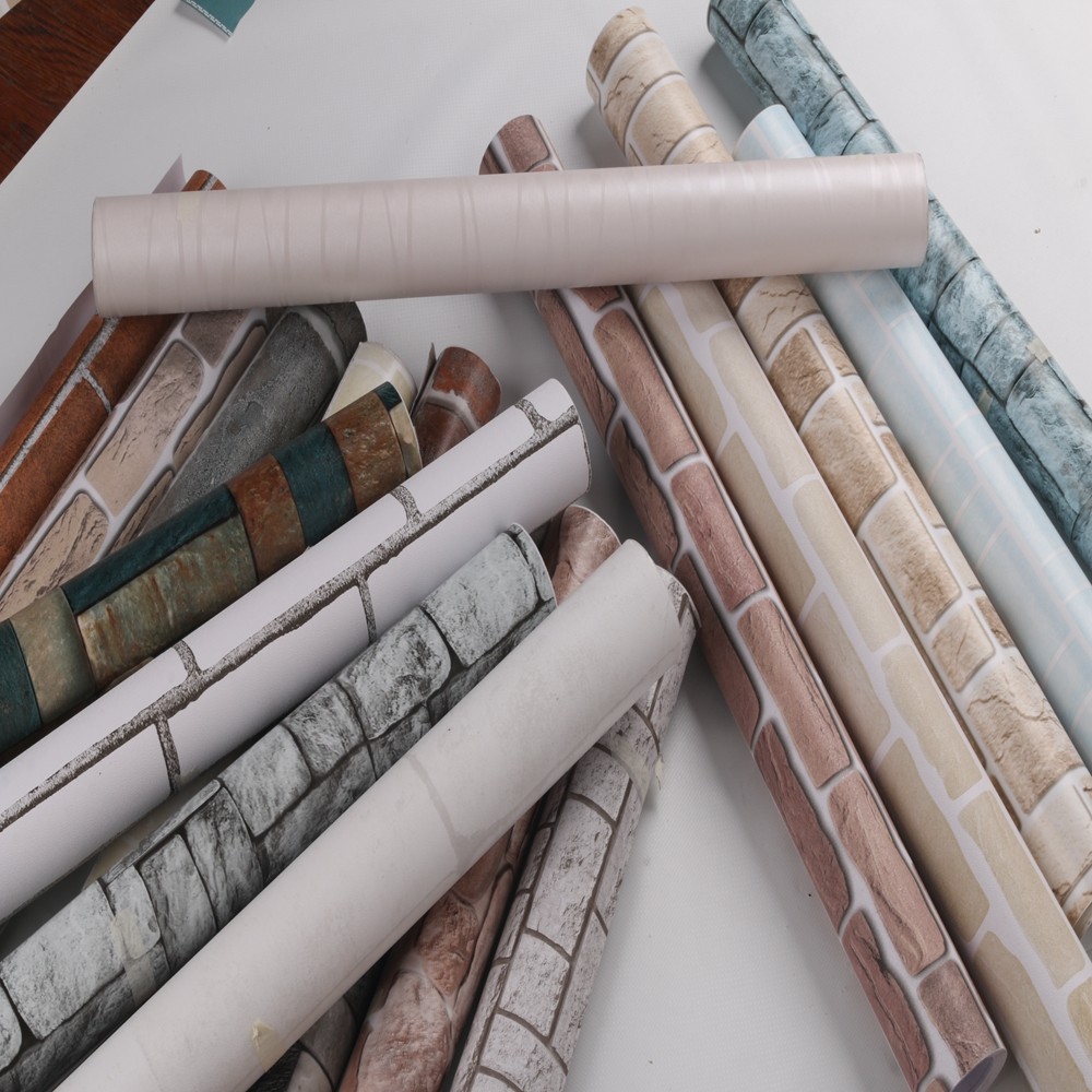 Brick Wallpaper Waterproof Self Adhesive Pvc Wallpaper Peel And Stick Wall Paper