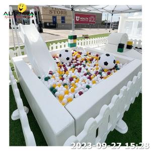 Wholesale White Ball Pit With Slide Party Rental Equipment Soft Play Indoor Commerical from china suppliers
