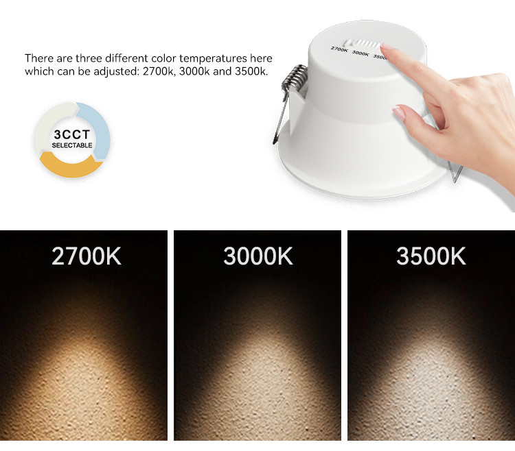Anti Glare Magnetic Downlight 85x56mm 7W Downlights Adjustable 2700K 3000K 3500K