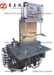 Silver 2 Head Beer Keg Machine , Steam / Electric Heating Keg Cleaning Machine