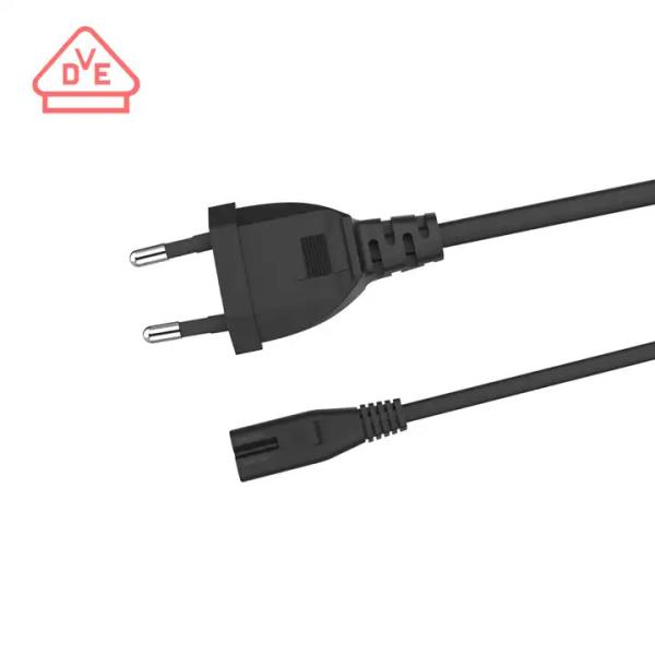 XianDa supply best 360 tv EU Plug 2 pin to IEC C7 electrical supplies power