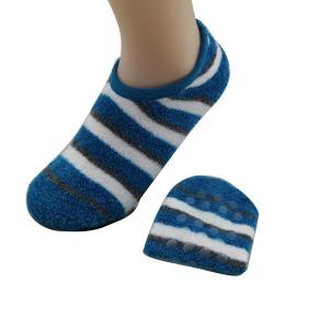 Wholesale Custom logo, desig nylon striped design yoga gel ankle socks with grip sole from china suppliers