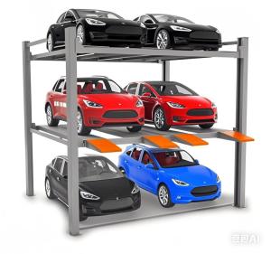 Wholesale Double Wide 3 Level Parking System/Triple Stacker Car Parking Lift/Tri Level Parking Lift/6 Cars Hydraulic from china suppliers